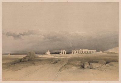 Egypt and Nubia: Volume II - No. 8, Ruins of the Memnonium, Thebes by Louis Haghe