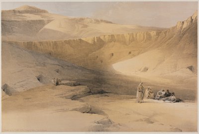 Egypt and Nubia, Volume II: Entrance to the Tombs of the Kings of Thebes, Bab-El-Malouk, 1848 by Louis Haghe
