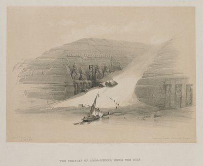 Excavated Temples of Abo Simble, Nubia by Louis Haghe