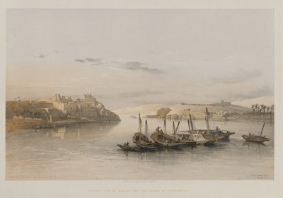 Egypt and Nubia, Volume II: General View of Esouan and the Island of Elephantine by Louis Haghe