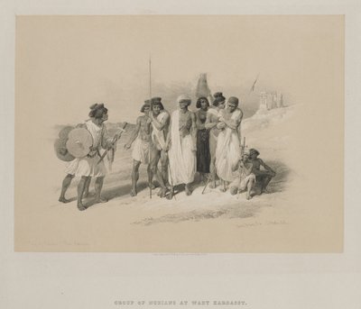 Egypt and Nubia, Volume II: Group of Nubians-Wady Kardasey by Louis Haghe