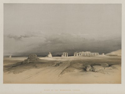 Egypt and Nubia, Volume II: Ruins of Memnonium, Thebes by Louis Haghe