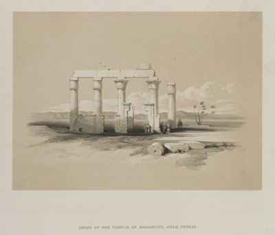 Egypt and Nubia, Volume II: Ruins of the Temple of Madamoud, at Thebes, 1847 by Louis Haghe