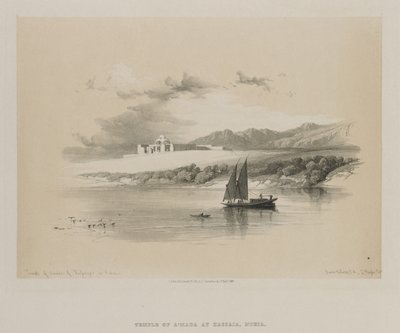 Temple of Amdda, of Hassaya in Nubia by Louis Haghe
