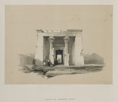 Egypt and Nubia, Volume II: Temple of Dandour, Nubia by Louis Haghe