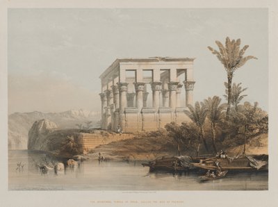 Egypt and Nubia, Volume II: The Hypaethral Temple at Philae, called the Bed of Pharaoh by Louis Haghe