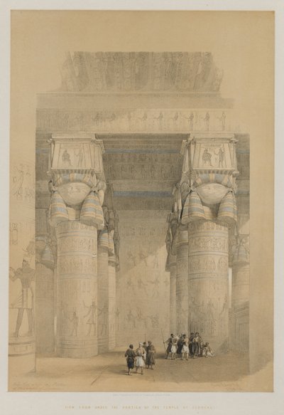 View from Under the Portico of the Temple of Dendera by Louis Haghe