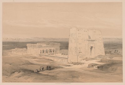 Egypt and Nubia: Volume I - No. 34, Temple of Edfou. Ancient Appolinopolis, Upper Egypt by Louis Haghe