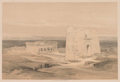 Egypt and Nubia: Volume I - No. 34, Temple of Edfou. Ancient Appolinopolis, Upper Egypt, 1838 by Louis Haghe
