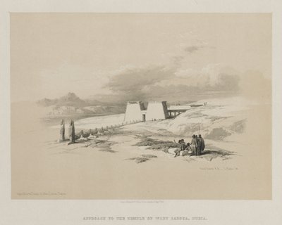 Egypt and Nubia, Volume I: Approach to the Temple of Wady Saboua, Nubia by Louis Haghe