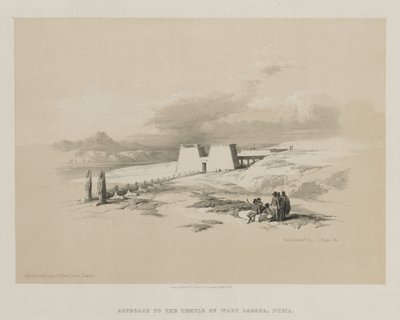 Egypt and Nubia, Volume I: Approach to the Temple of Wady Saboua, Nubia, 1847 by Louis Haghe