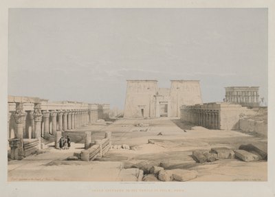 Egypt and Nubia, Volume I: Grand Approach to the Temple of Philae, Nubia by Louis Haghe