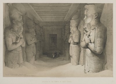 Egypt and Nubia, Volume I: Interior of the Temple of Aboo-Simbel by Louis Haghe