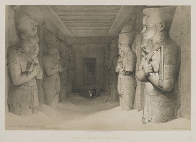 Egypt and Nubia, Volume I: Interior of the Temple of Abu Simbel by Louis Haghe