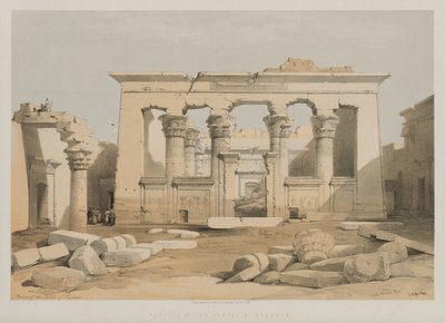 Egypt and Nubia, Volume I: Portico of the Temple of Kalabshe by Louis Haghe