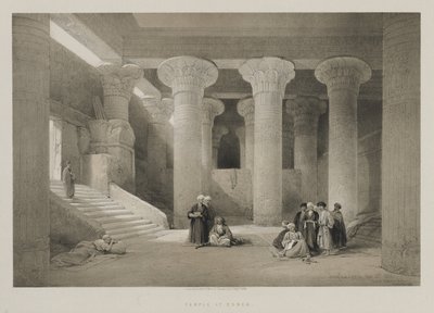 Egypt and Nubia, Volume I: Temple at Esneh, 1846 by Louis Haghe