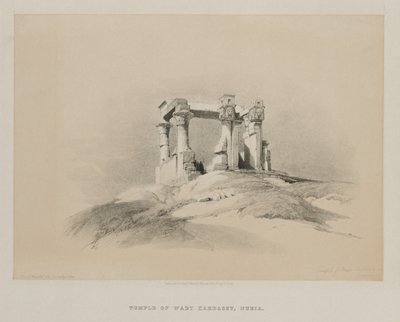 Egypt and Nubia, Volume I: Temple of Wady Kardassy in Nubia, 1846 by Louis Haghe