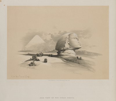 Egypt and Nubia, Volume I: The Great Sphinx, Pyramids of Gezeeh by Louis Haghe