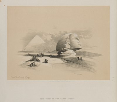 Egypt and Nubia, Volume I: The Great Sphinx, Pyramids of Gezeeh, 1846 by Louis Haghe