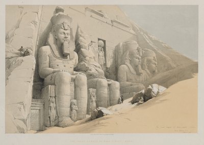 Egypt and Nubia, Volume I: The Great Temple of Aboo-Simble, Nubia by Louis Haghe