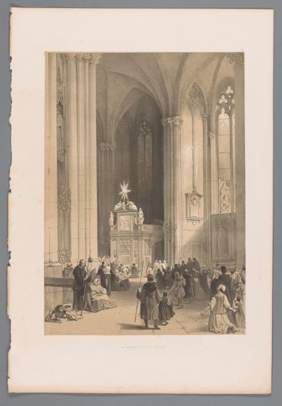 View of the Shrine of the Three Kings in the Cologne Cathedral by Louis Haghe