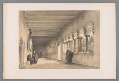 Cloister in Tongeren by Louis Haghe