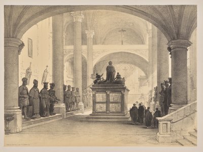 Sketches in Belgium and Germany, First Series, Tomb of Maximilian 1st, Innsbruck by Louis Haghe