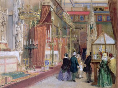 The Medieval Court of the Great Exhibition of 1851 by Louis Haghe