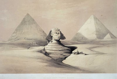 The Great Sphinx of Gizeh, 19th Century by Louis Haghe