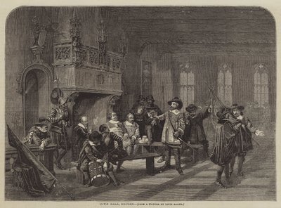 Town Hall, Bruges by Louis Haghe