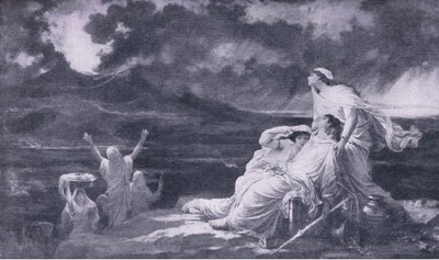 Herculaneum: The Eruption of Vesuvius (illustration from The World
