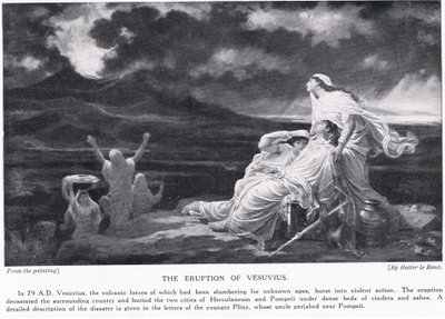 The Eruption of Vesuvius 79AD by Louis Hector Leroux