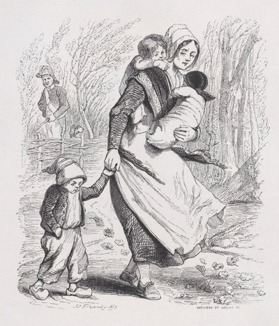 Jeanne, the Redhead from The Complete Works of Béranger by Louis Henri Brévière