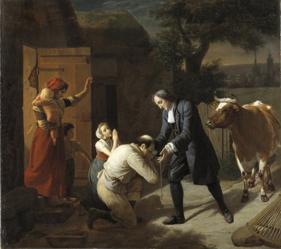 Fenelon returns a Stolen Cow to a Peasant by Louis Hersent by Louis Hersent