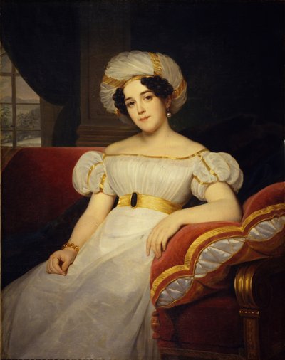 Portrait of Princess Natalya Stepanovna Golitsyna, née Countess Apraksina 1794-1890, 1824 by Louise Marie Jeanne Hersent