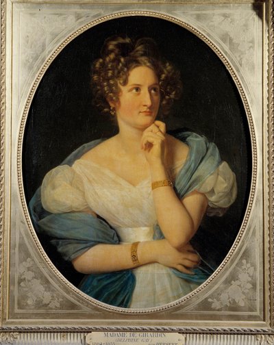 Portrait of the French Writer Delphine Gay by Louis Hersent