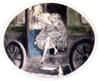 Alighting from the Carriage, c.1920-1930s by Louis Icart