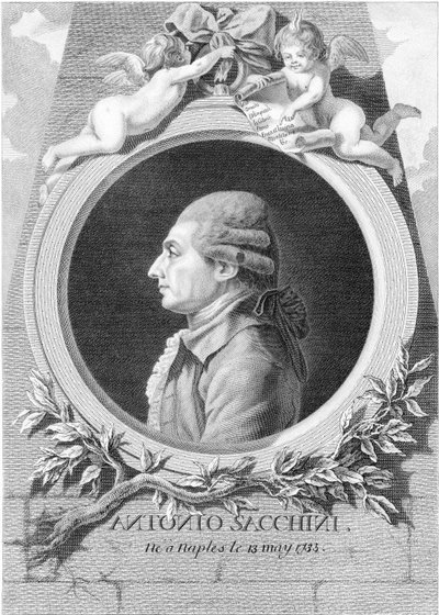 Portrait of Antonio Sacchini, 1730-1786 by Louis Jacques Cathelin