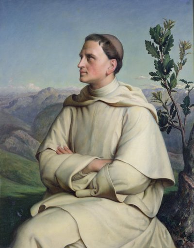 Henri Lacordaire at Sorreze, 1847 by Louis Janmot