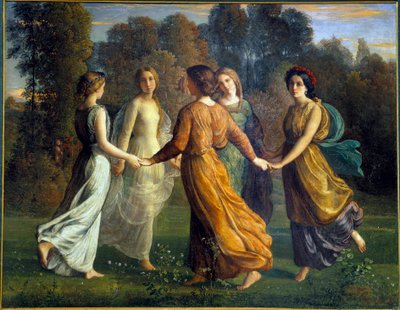 The Poem of the Soul; Sun Rays by Louis Janmot