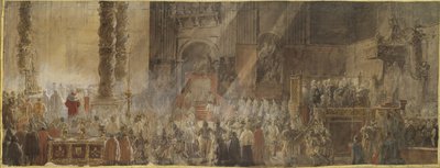 King Gustav III of Sweden Attending Christmas Mass in St Peter