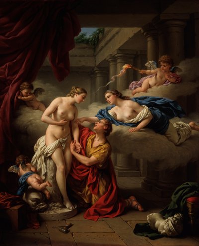 Pygmalion and Galatea by Louis Jean François Lagrenée