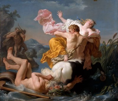 The Abduction of Deianeira by the Centaur Nessus by Louis Jean François Lagrenée