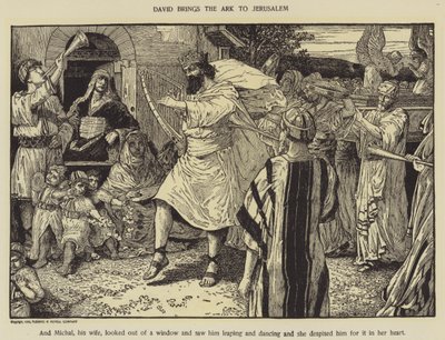 David brings the Ark to Jerusalem by Louis John Rhead