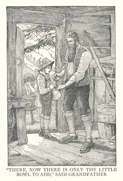 Illustration for Heidi by Johanna Spyri by Louis John Rhead