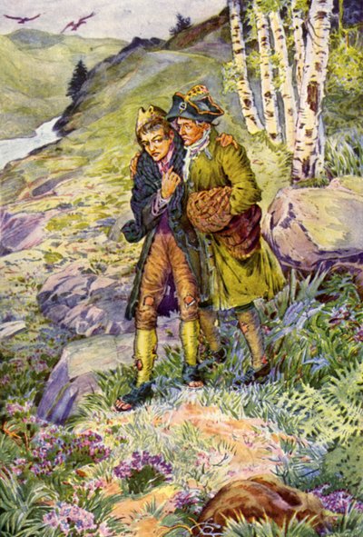 Illustration for Kidnapped by Robert Louis Stevenson by Louis John Rhead