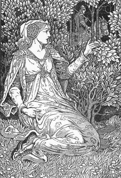 La Belle Iseult, Illustration by Louis Rhead from 