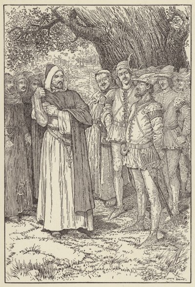 The king began to roll up his sleeve by Louis John Rhead