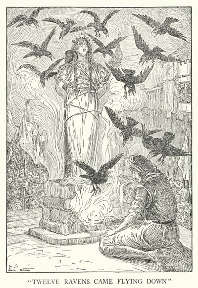 "Twelve ravens came flying down" by Louis John Rhead