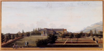 View of Longwood on the island of Saint Helena, where Napoleon Bonaparte lived during his exile by Louis Joseph Marchand